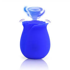 Blue Rose Clitoral Sucking Vibrator – 10 Modes, Waterproof, USB Rechargeable, Quiet